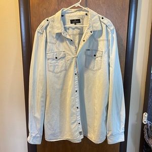 Mens long sleeve XXL Buffalo David Bitton cotton button up shirt.